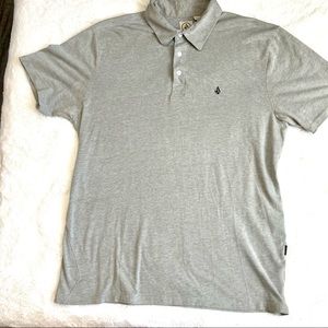 Volcom short sleeve grey polo